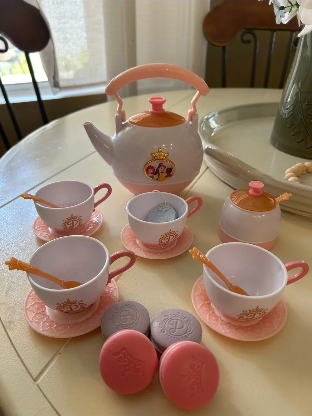 Jakks Disney Princess Tea Set Playset in Pink and Peach